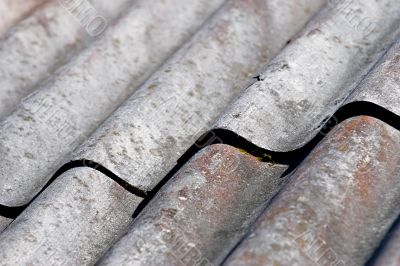 old roof`s closeup