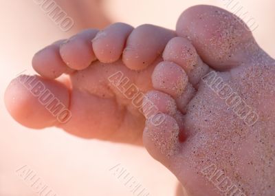 sandy feet