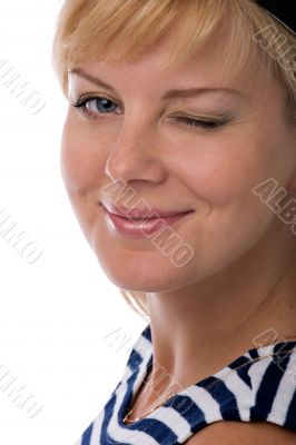 winking girl