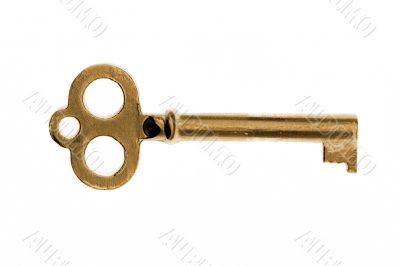 gold vintage key