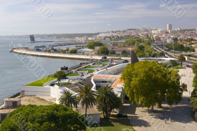aerial view of Lisbon