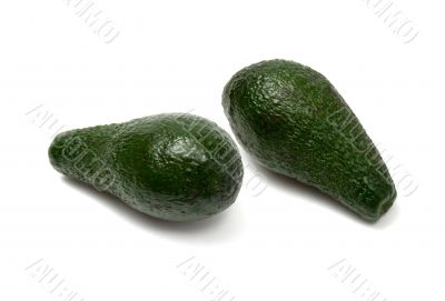 two avocados