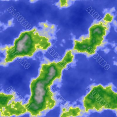 Simple Flat World Map