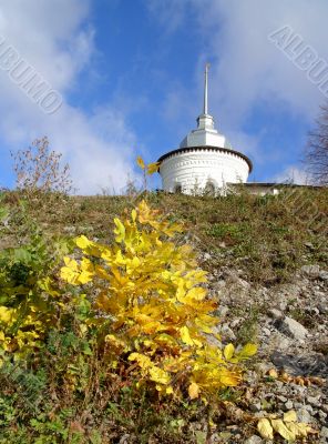 Autumn in Russian monastery