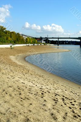 On coast of the river