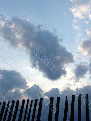 Fence and sky