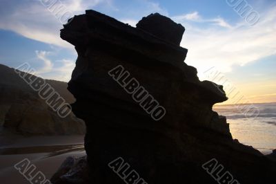 black rock silhouette