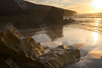 beautiful sunset beach