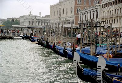 Gondolas in Venice
