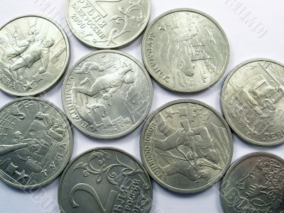 Two anniversary rubles