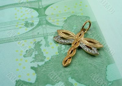 Golden bracelets and money