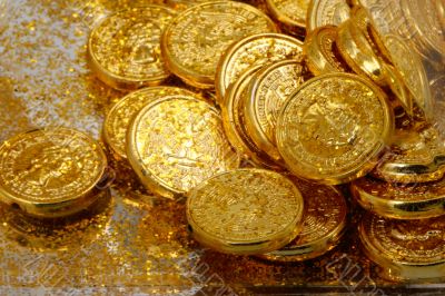 Golden coins