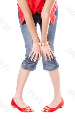 Girl in jeans