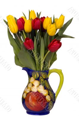 Tulips in Pitcher