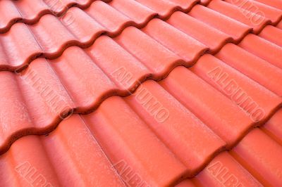 red tiled pattern