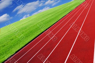 Racetrack background