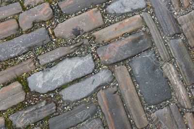 old pavement pattern
