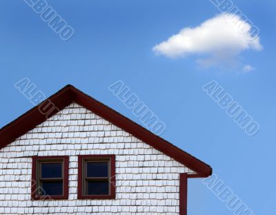 House and cloud