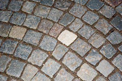 old pavement pattern