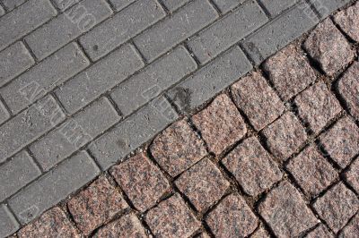 pavement diagonal