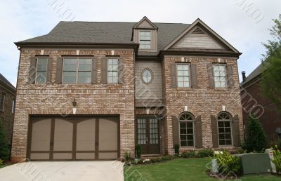 Brown Brick Two Story