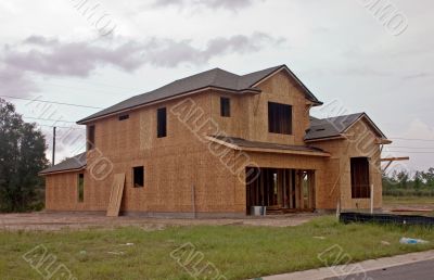osb covered new home