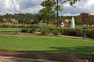 golf green