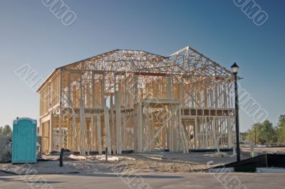 two story framing home