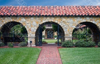 gated courtyard garden