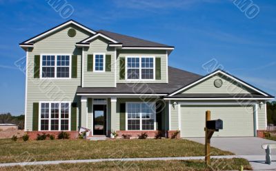 newly constructed home