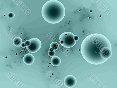 Green Soda Bubbles