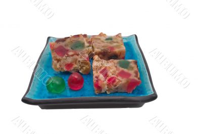 slices of fruitcake