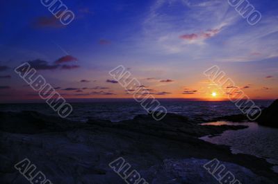 Cornish Blue Sunset