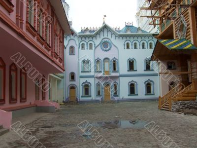 Masters city, blue house and the street