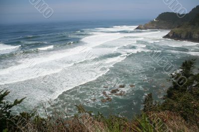 Heceta Head Lighthouse & surf