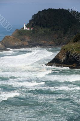 Heceta Head Lighthouse & surf