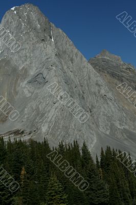 Mt Birdwood, showing deformation
