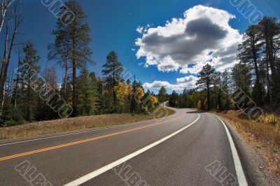 Cloud above highway.