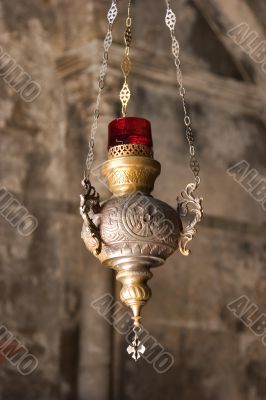 The metal lamp