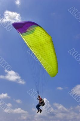 Flight under clouds