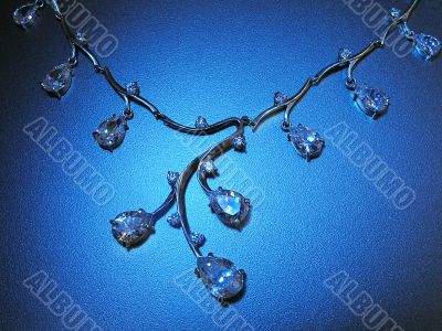 Blue light. Necklace