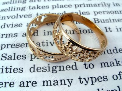 The open book and jewelry