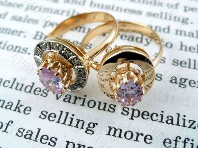 The open book and jewelry