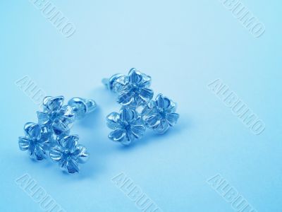 Blue Background with jewelry