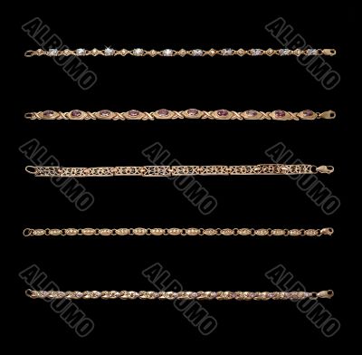 Golden bracelets