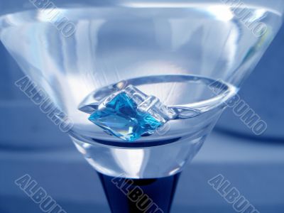 Present with sapphire ring