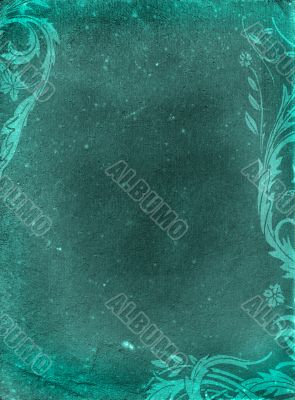 grunge floral background with space for text