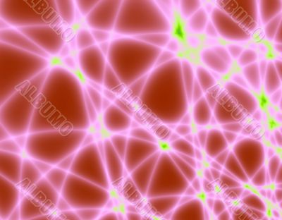 Red fishing net