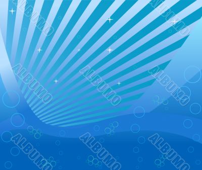 Abstract art floral design illustration