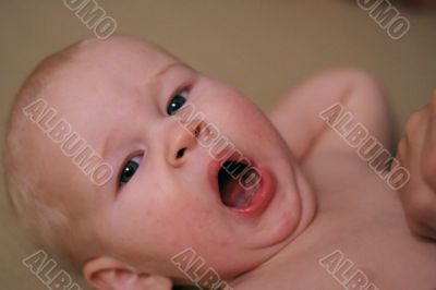 yawning baby